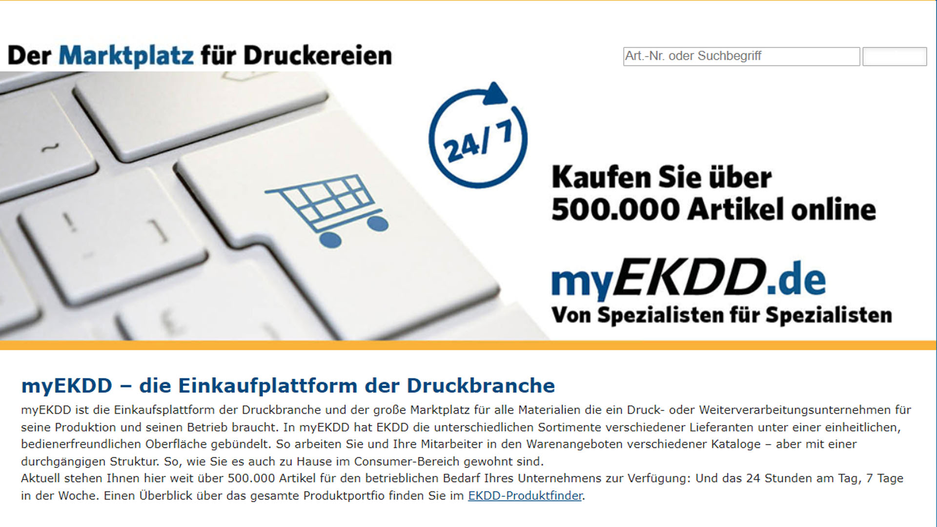 Mit dem myEKDD.de Produktfinder erleben Sie, welch riesige Auswahl zu günstigen Preisen Sie auf dem Online Marktplatz des EKDD erwartet.